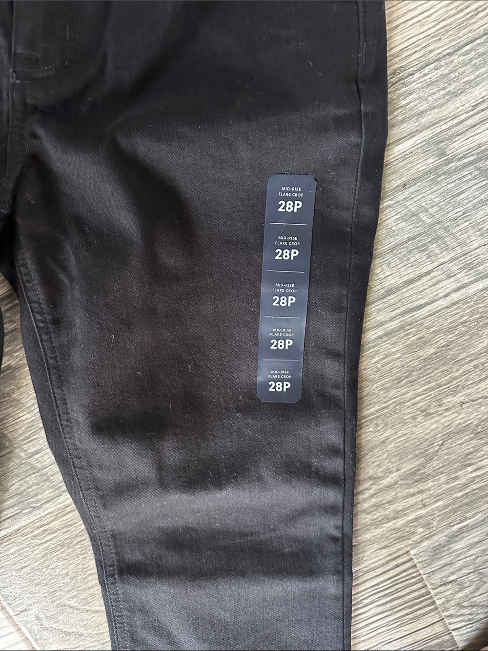 J Crew NWT mid-rise flare crop all day stretch black womens size 28P - Picture 7 of 13
